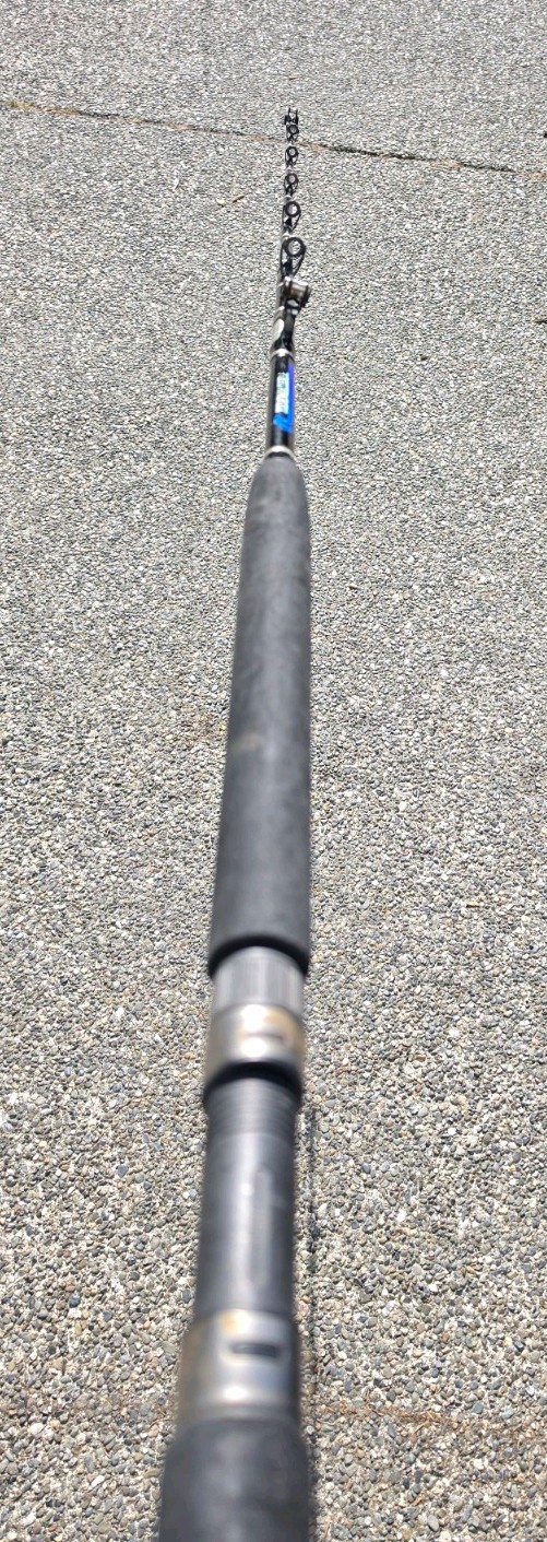 Shakespeare Tidewater 50-130lb Stand Up Rod Roller Guides One Piece Fishing Rod