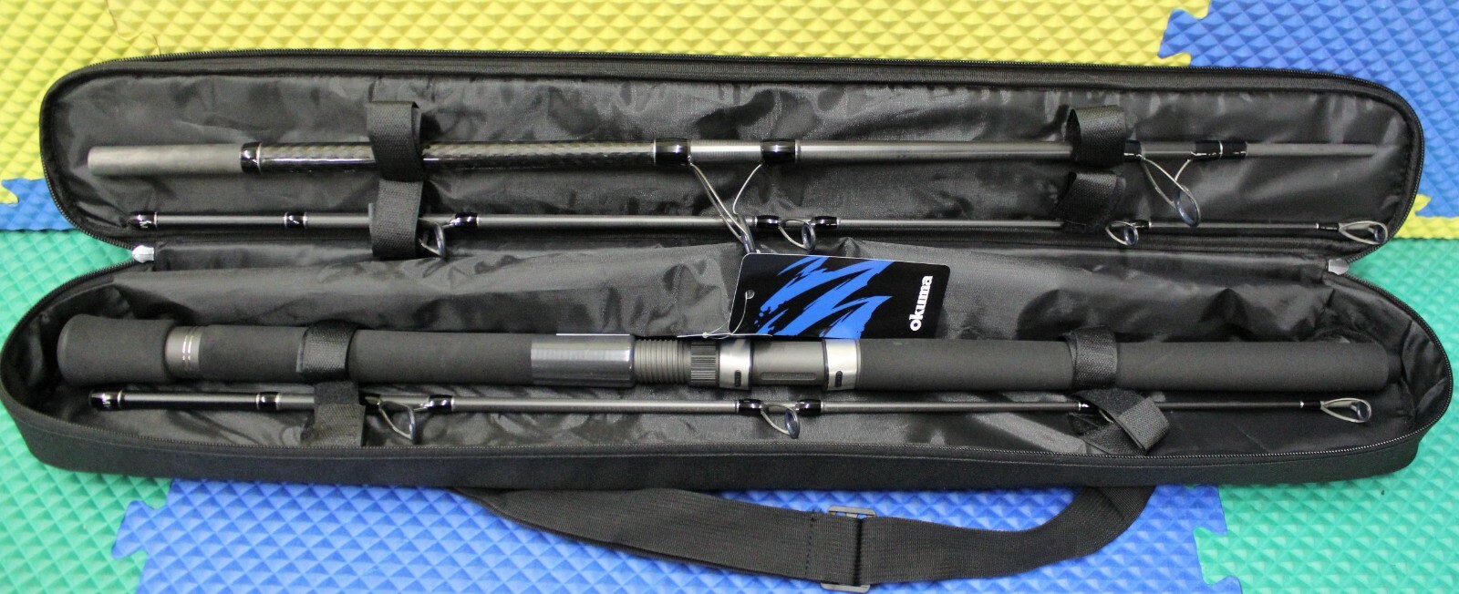Okuma Voyager Signature Boat Rod 7′ 0″ 3-Pc W/Soft Case 2 Rod Tips VSB-S-703M-MH