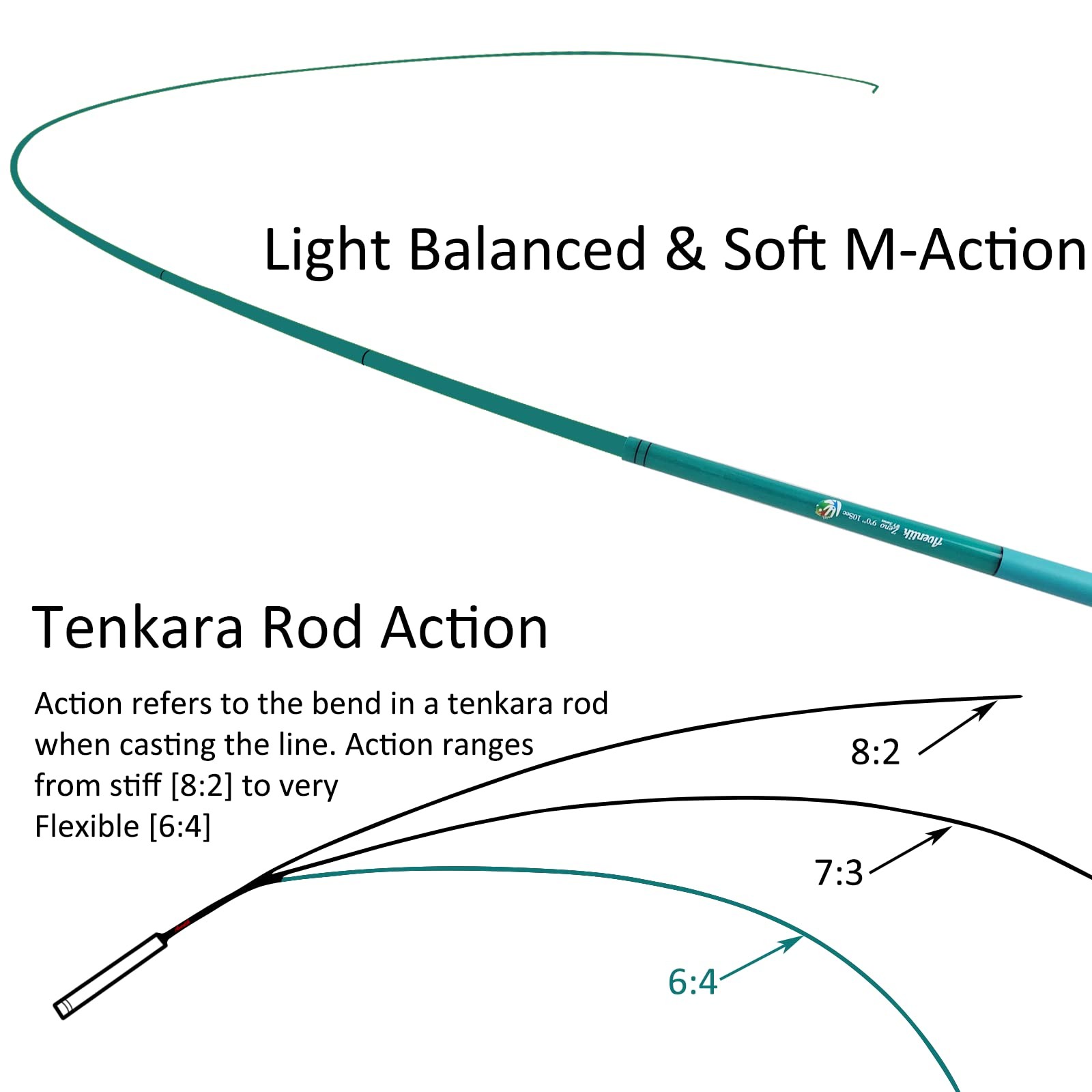 Eupheng Aventik Zeno S2-Glass Tenkara Rod90 10Sec Sea Green