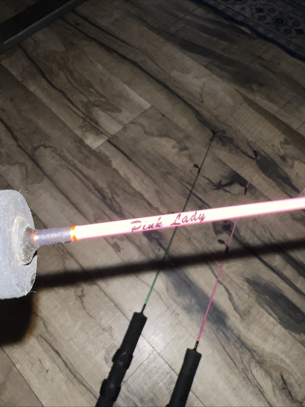 (3) Master Mighty Mity 24″ Ice Fishing Rods Ultra Light Never Used Pink Lady