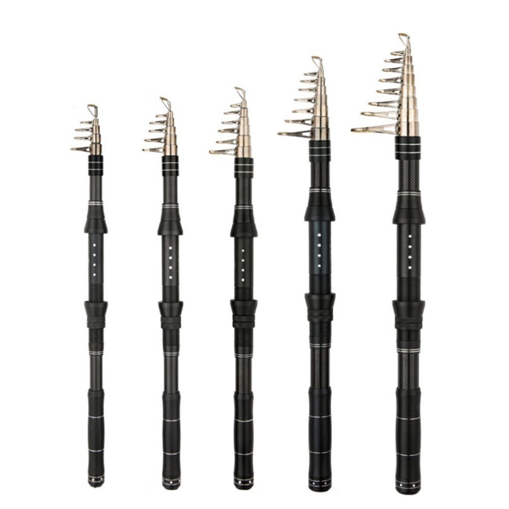 Portable Fishing Rod Travel Fishing Smooth Threading Guides Casting Compatible