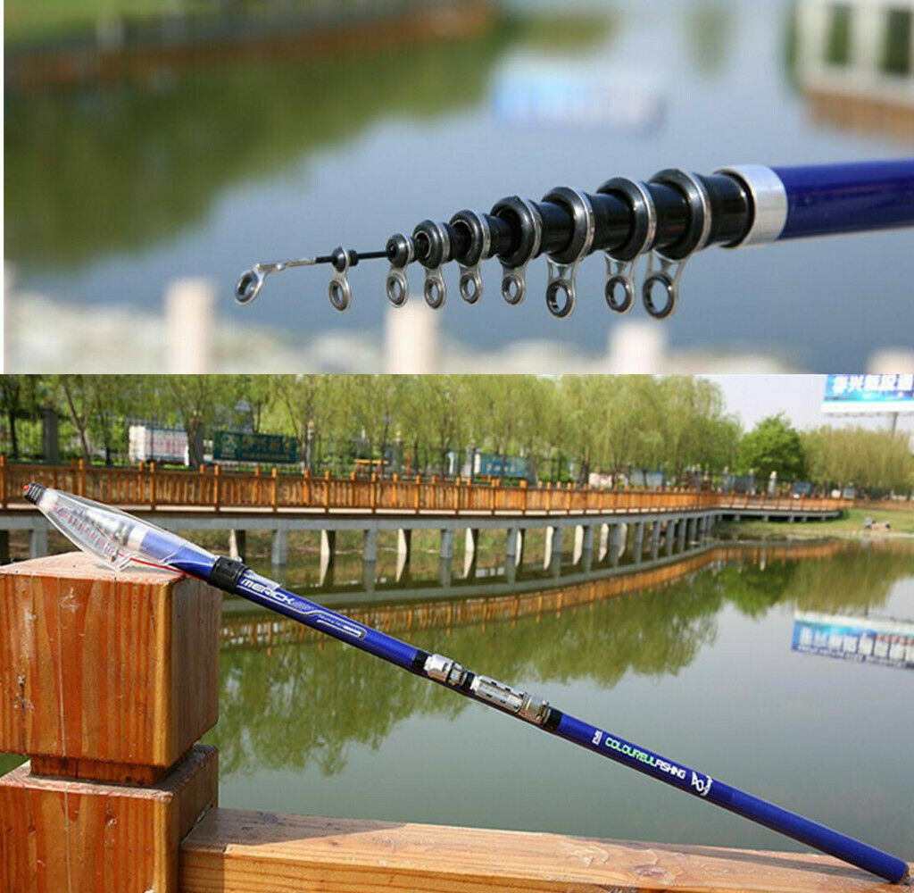 Carbon Fiber Spinning Fishing Rods 3.6M-6.3M Telescopic Rock Fishing Rods Trout