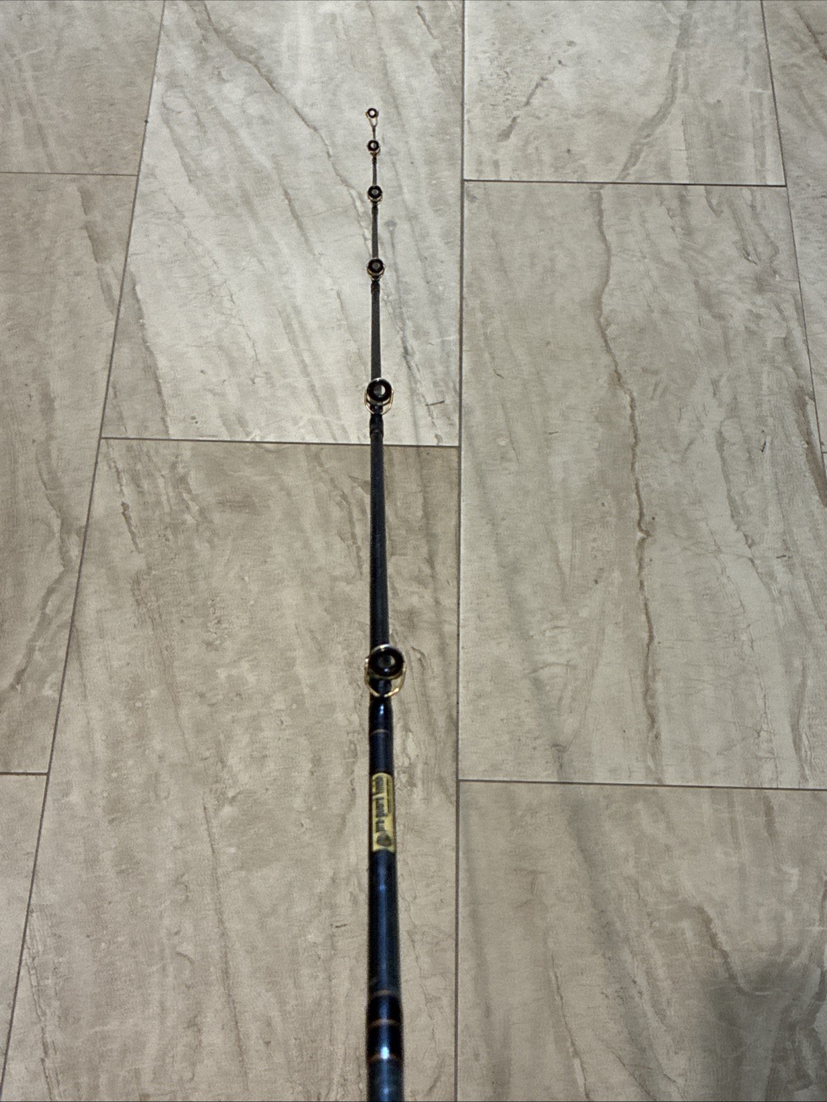 Vintage Early Bass Pro Shops Graphite Gold Casting Fishing Rod 5’-6” Used Cond