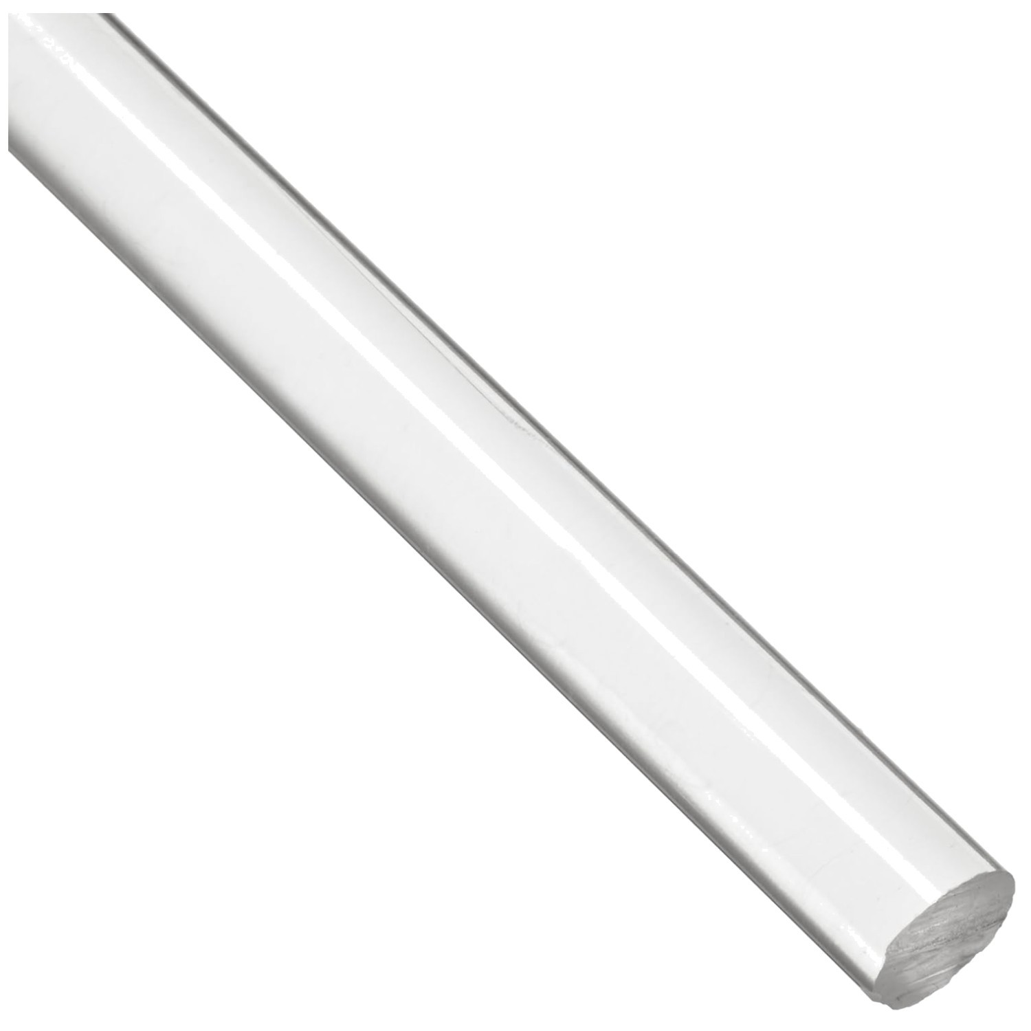 Transparent Acrylic Rod, Standard Tolerance, 1×24 Inches
