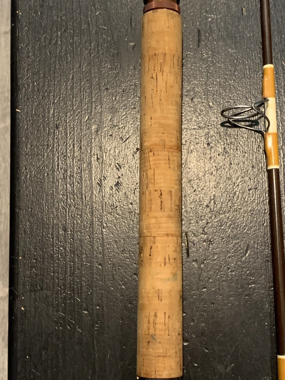 Vintage SABRE Custom Made Nypoxy SH 191 8 1/2′ Surf Spinning Rod 2 Pc RARE!!