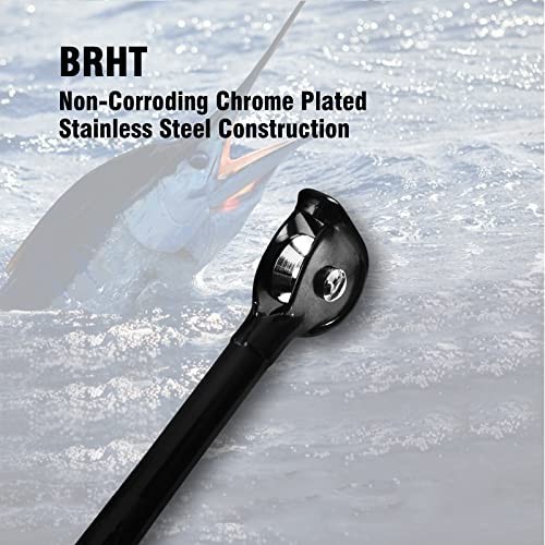 Heavy Trolling Rod 1-Piece/2-Piece Saltwater Big Game Fishing Pole with Roller G