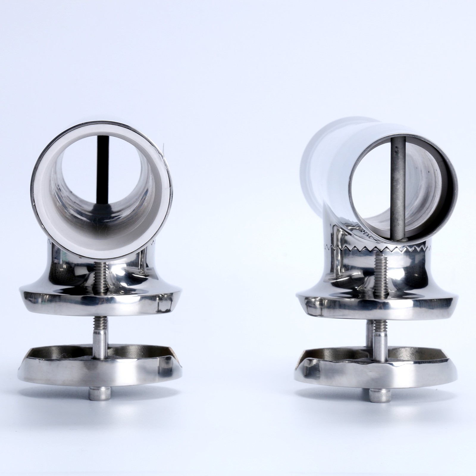 Amarine Made 4 Pcs Fishing Rod Holder Stainless Tournament Style Clamp On Rod