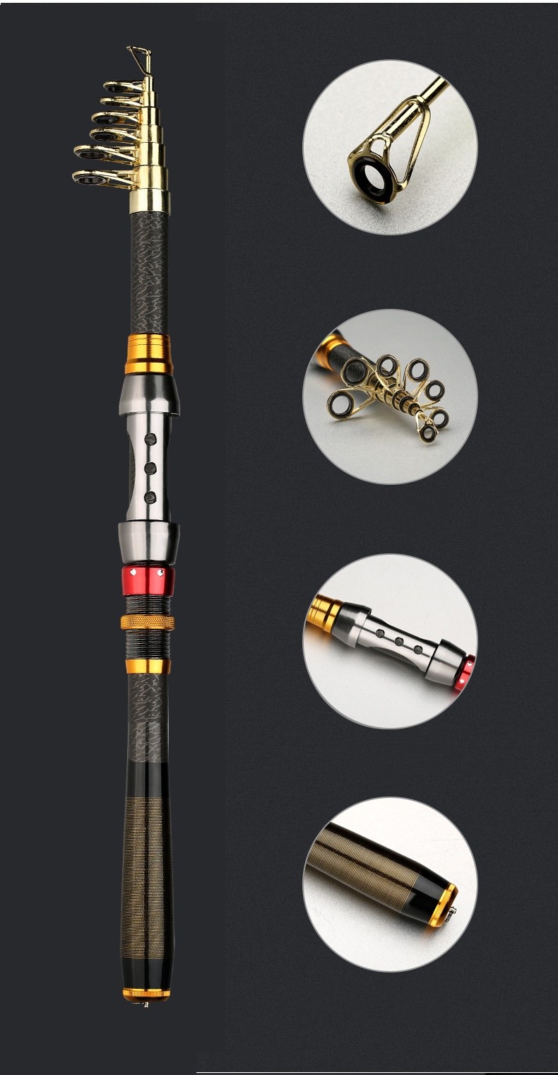 Telescopic Fishing Rod Portable Fishing Gear Suitable For Multiple Fish Species