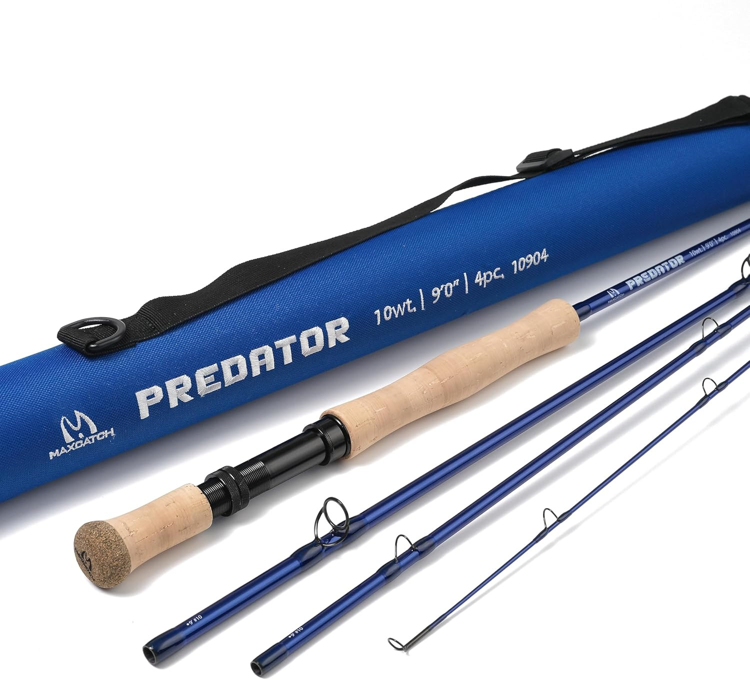 Maxcatch Predator Big Game and Saltwater Fly Fishing Rod: 7’11”/9’/9’2”/10′, 4