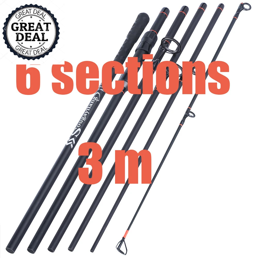 Carp Fishing Rod Feeder Hard Carbon Fiber Travel Fishing Pole Spinning Grip NEWW