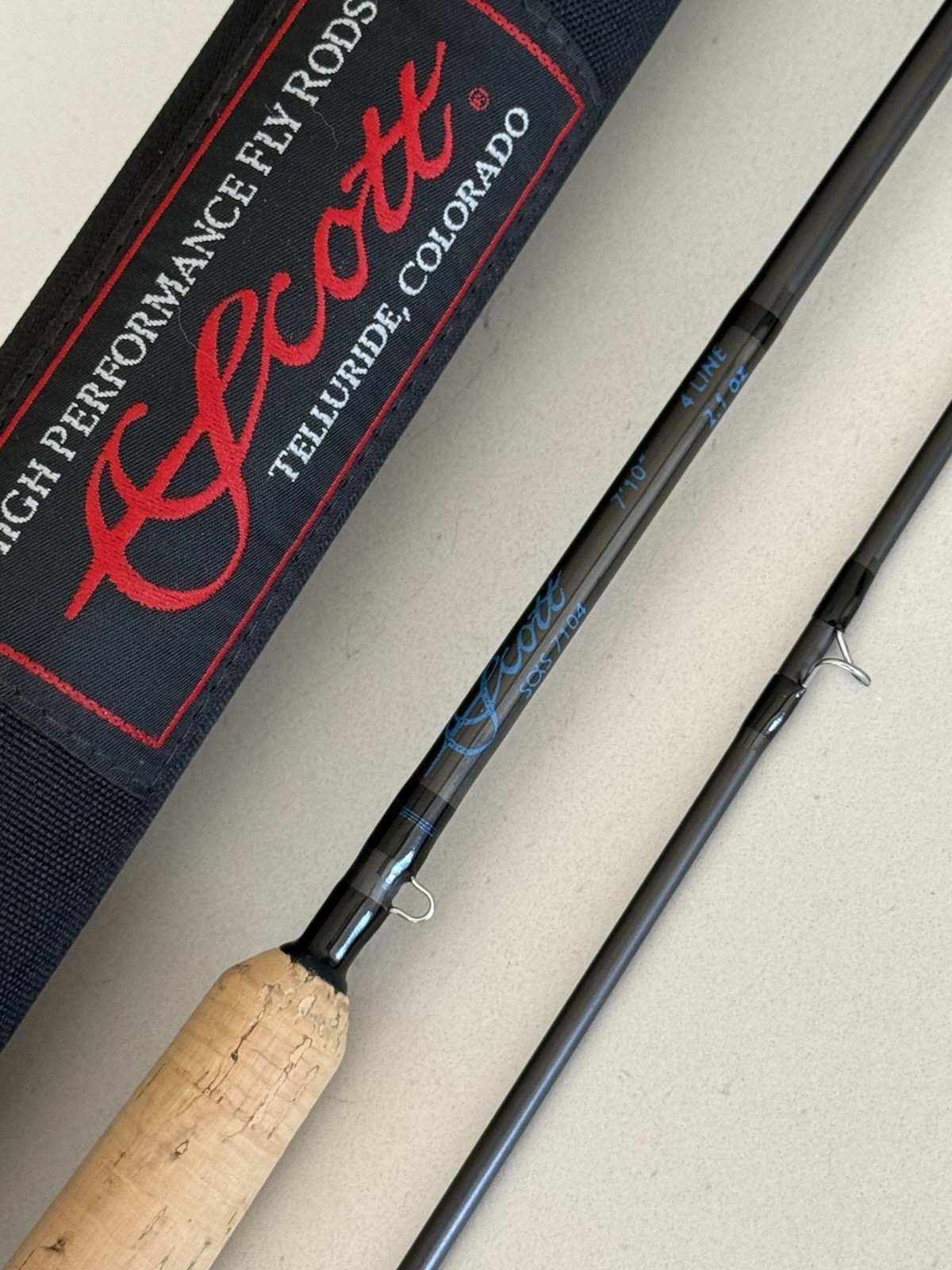 **BEAUTIFUL** 🔥 SCOTT SAS 4wt. 7’10”in~2pc FlyRod!!! 🔥