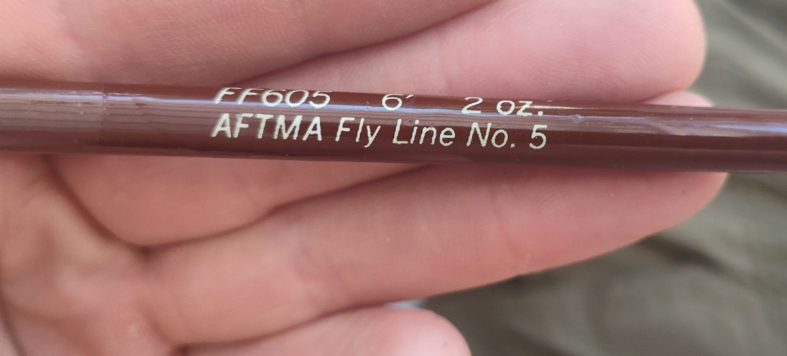 Fenwick Ff 605 Fly Rod 6 Ft. 2 Oz. Fly Fline 5 Wt With Tube