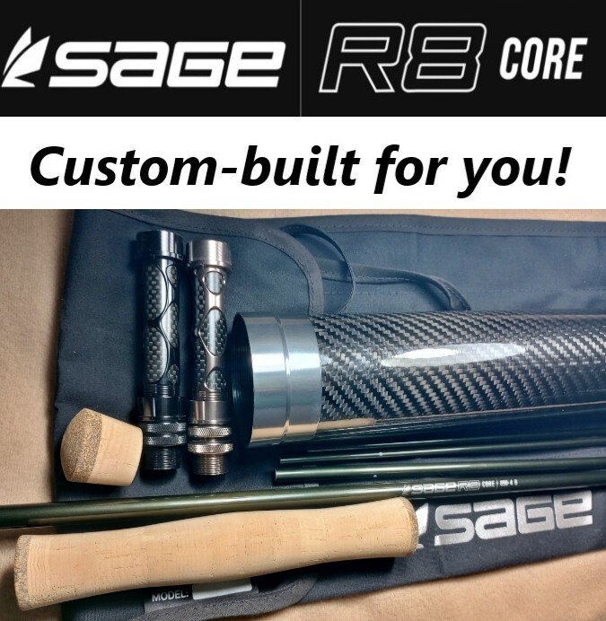 Sage R8 Core 7wt, 9′, Custom Fly Rod built for you with extra tip section