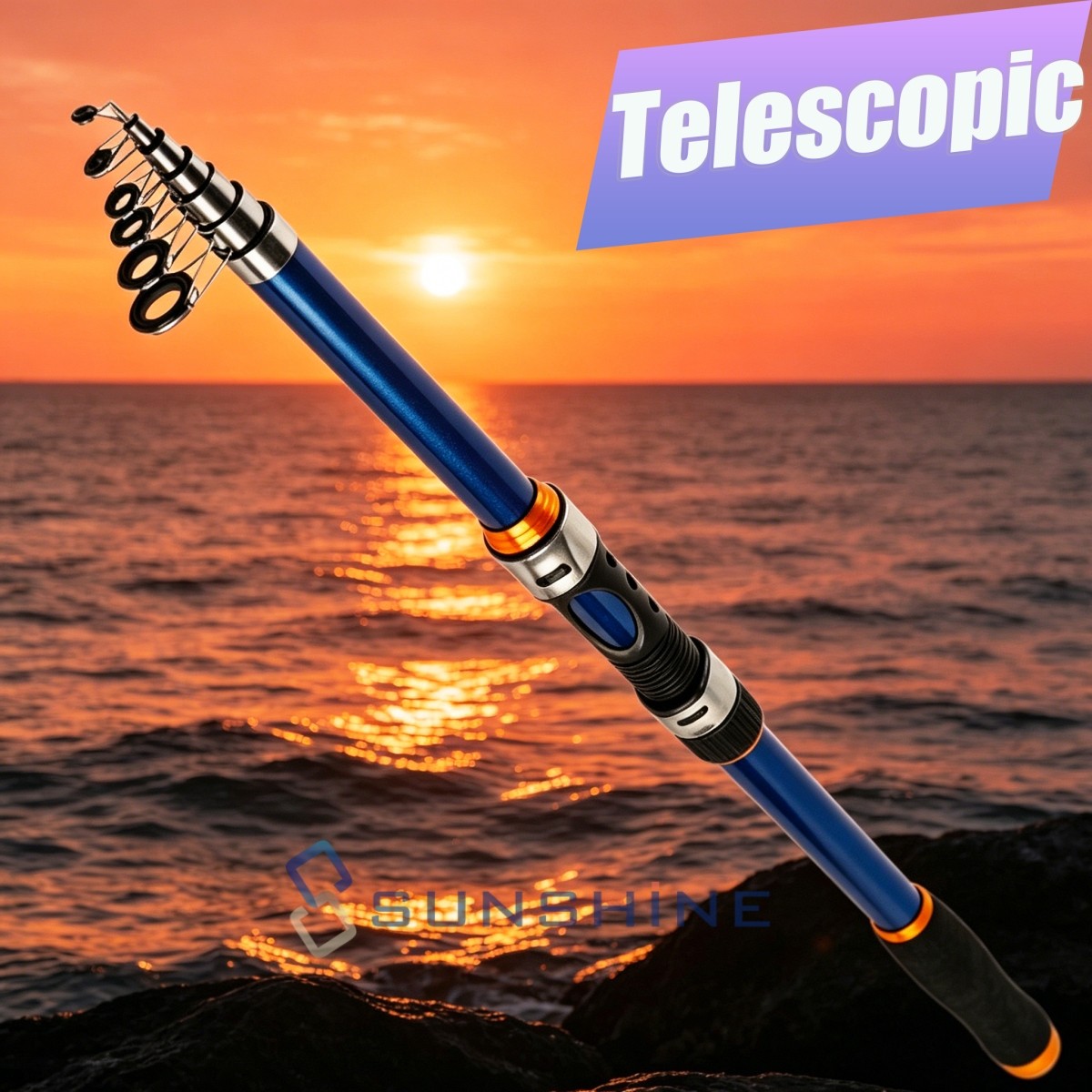 Retractable Fishing Rod Ultra-Light Carbon Fiber, Portable, Adjustable Length