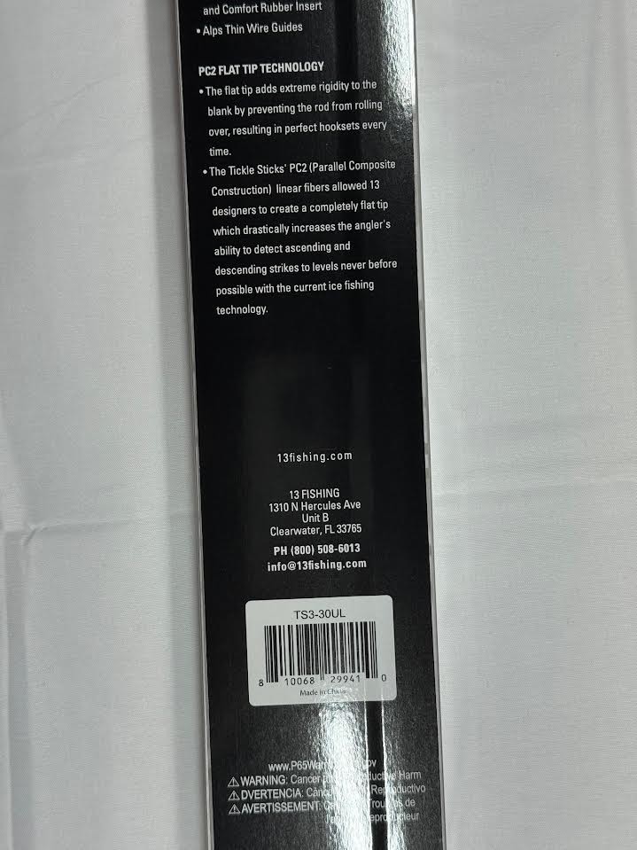 13 FISHING ‘ TICKLE STICK ‘ 30UL ‘ NEW IN BOX ‘ TS3-30UL ‘ HI-VIS TIP ‘