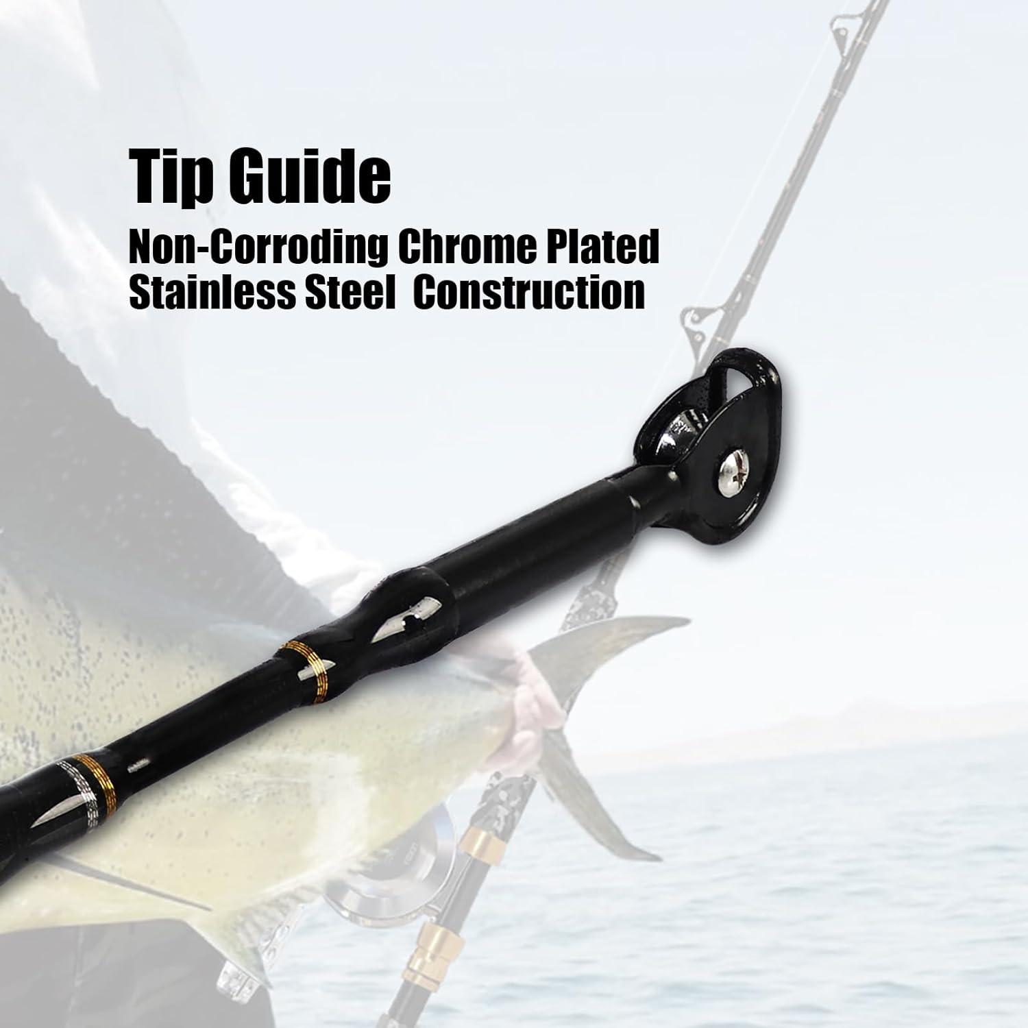 Big Game Trolling Rod Saltwater Offshore Conventional Boat 6 Feet Fishing Pole