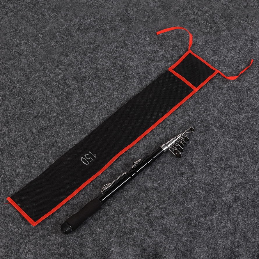 1Pc 1.5m Fishing Pole Red Telescopic Rod Mini Carbon Fishing Rud Fishing gear