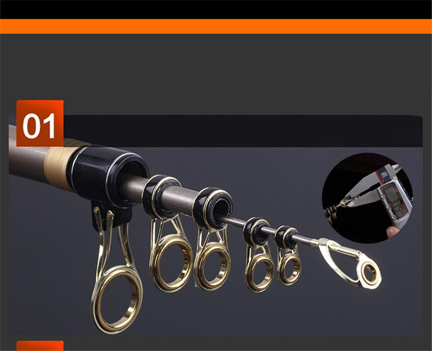 Superhard carbon telescopic long cast spinning rod Casting Weight:100-250g