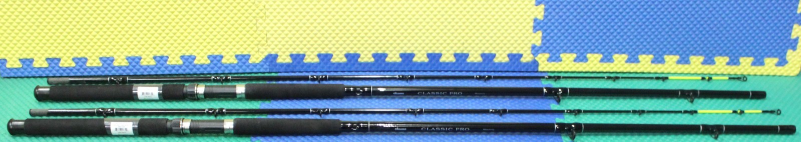 Okuma Classic Pro 10′ 0″ Mooching Rod Chartreuse Tip CPM-10M-CT 2-Pack!