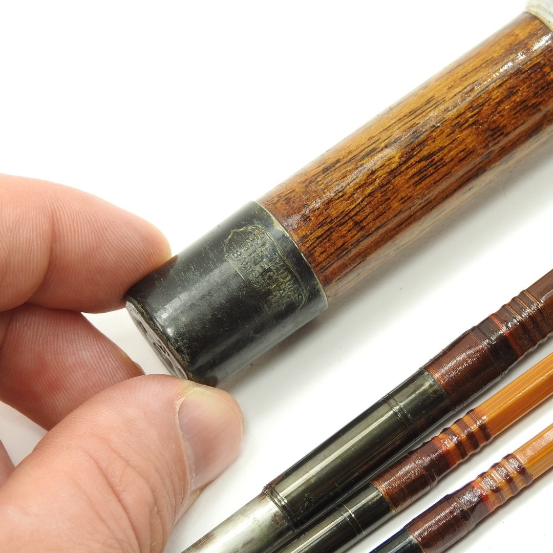 F.E. Thomas Special “Streamer Browntone” Bamboo Fly Rod. 9’. 3/2. W/ Tube & Sock