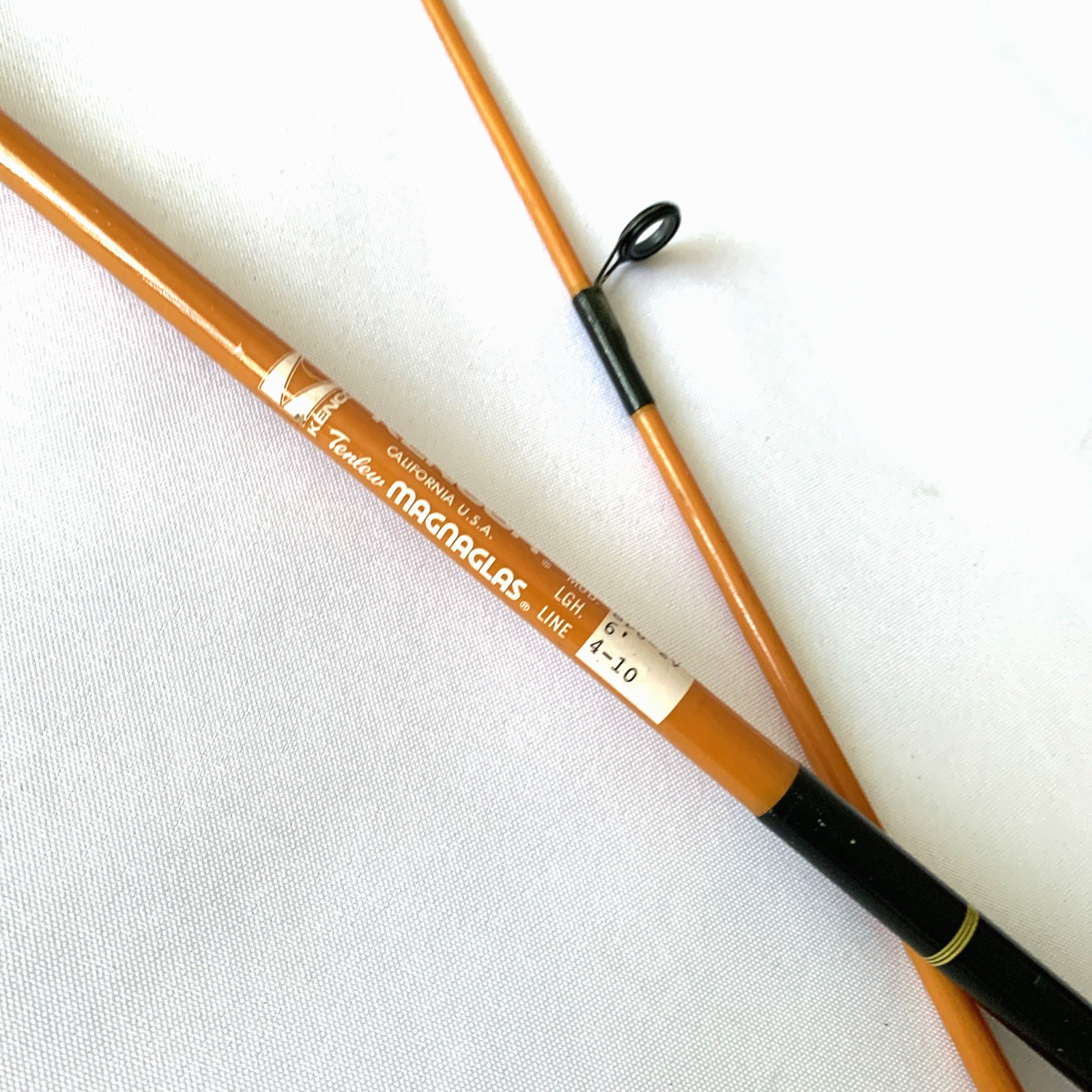 Kencor SP6-2V Tenlew Magnaglas 4-10Lb Spinning Ultra Light Fishing Rod USA