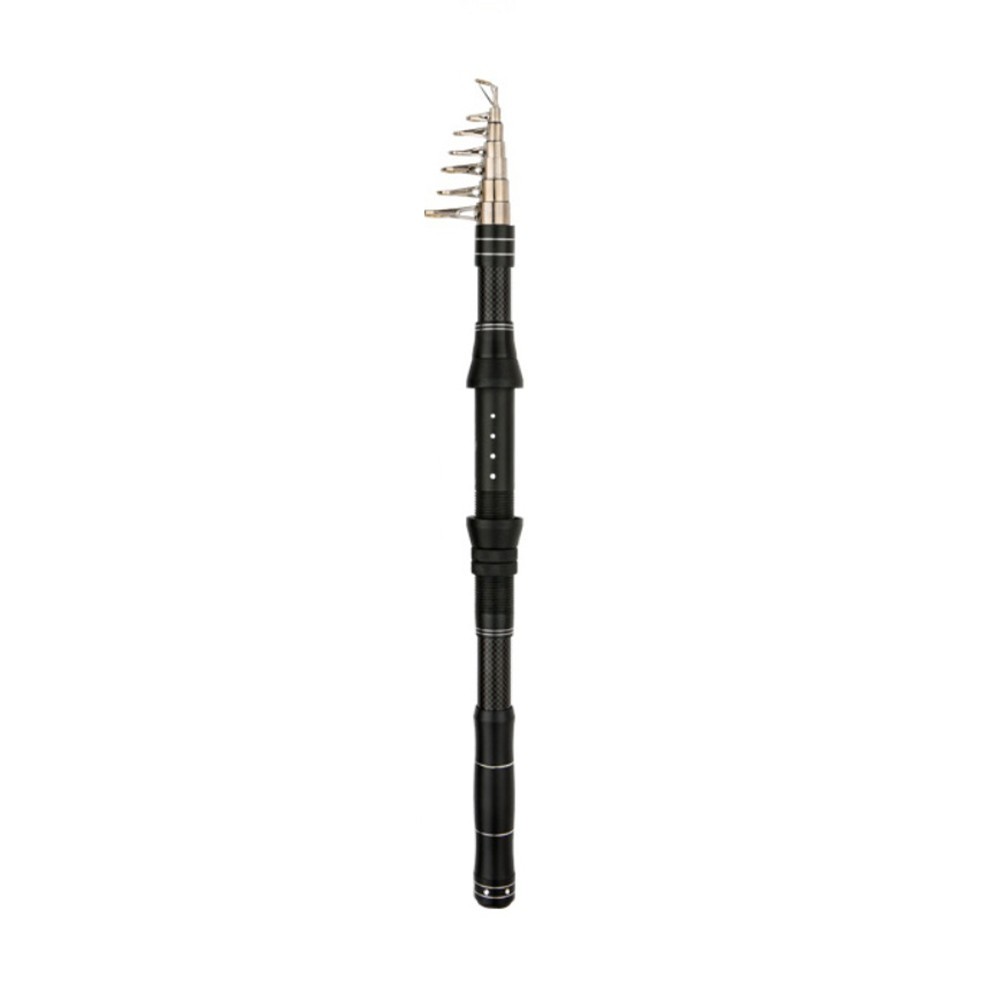 Portable Fishing Rod Travel Fishing Smooth Threading Guides Casting Compatible