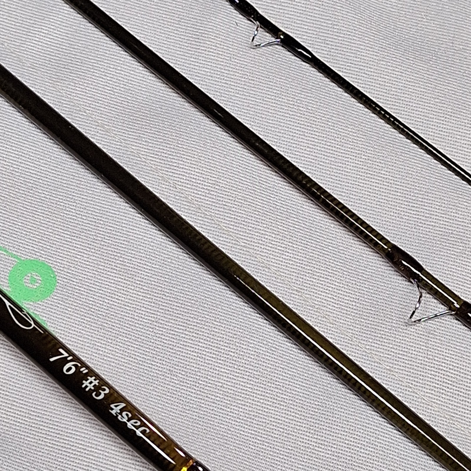 V-Feather Premium 7 ft 6 in 3 wt 4 Piece Fly Rod Full Cork Portable Tube Sock