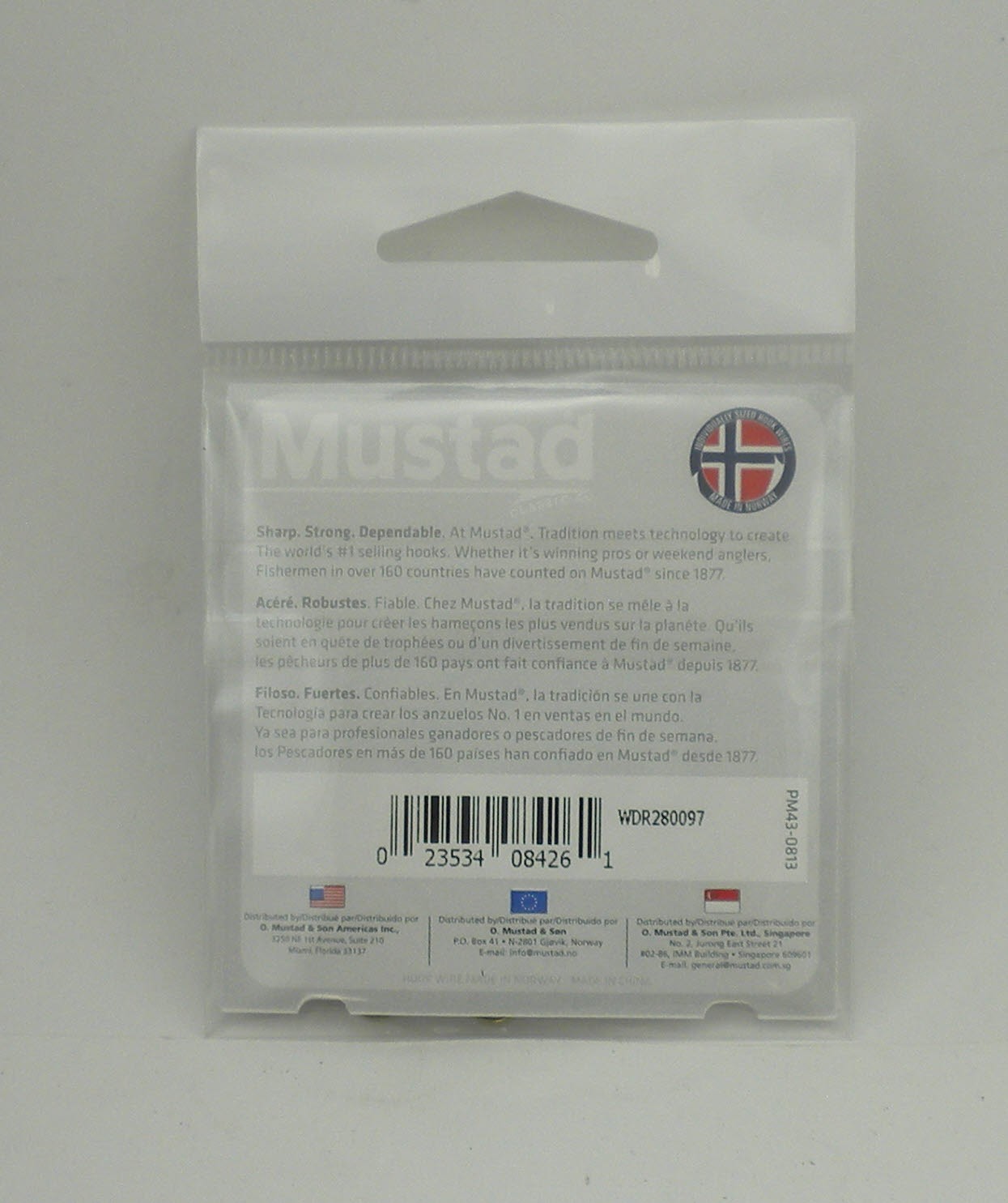 Mustad 37140-4-10 Wide Gap Hook Ringed Bronze Slightly Reversed Size 4 10CT