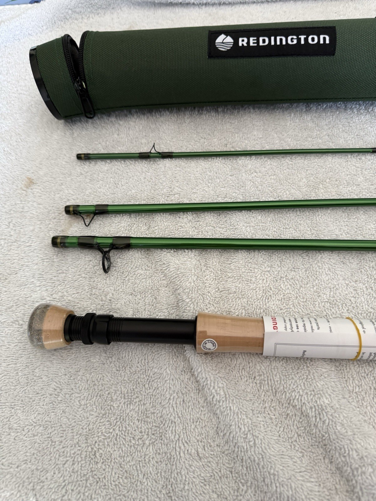 Redington Vice 990-4 Fly Rod 9ft 9wt 4pc Green Cork Grip Tube