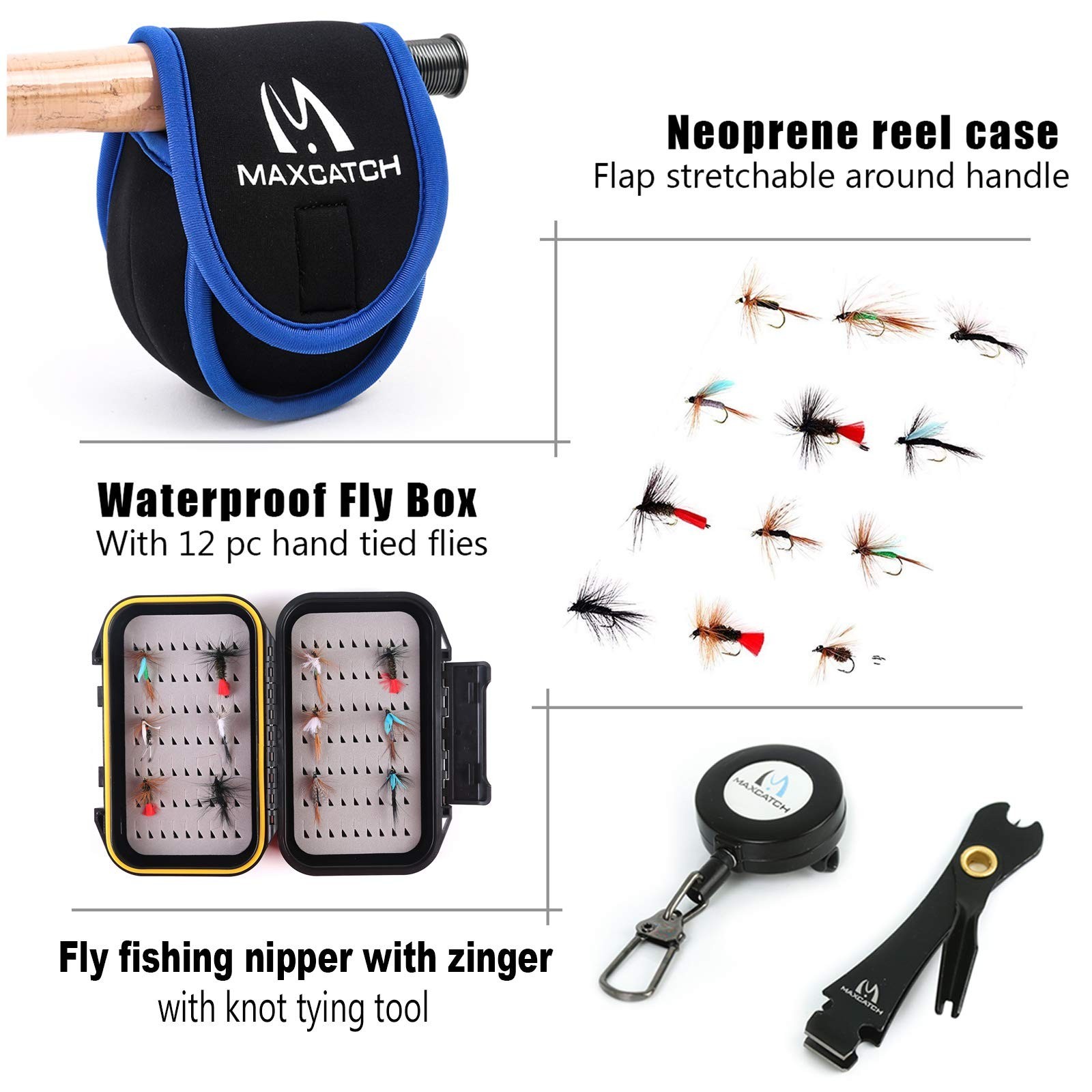 M MAXIMUMCATCH Maxcatch Alltime Travel Fishing Rod-Ultra Compact for Backpack…