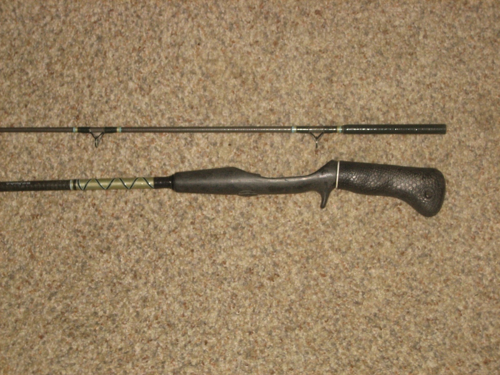 HERMAN`S 2260SC 6′ MEDIUM CUSTOM BUILT GRAPHITE/GLASS FISHING POLE