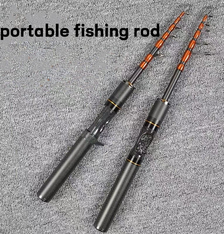 Telescopic Fishing Rods Spinning Casting Rod Carbon Fiber Rod Bass Ultra Light