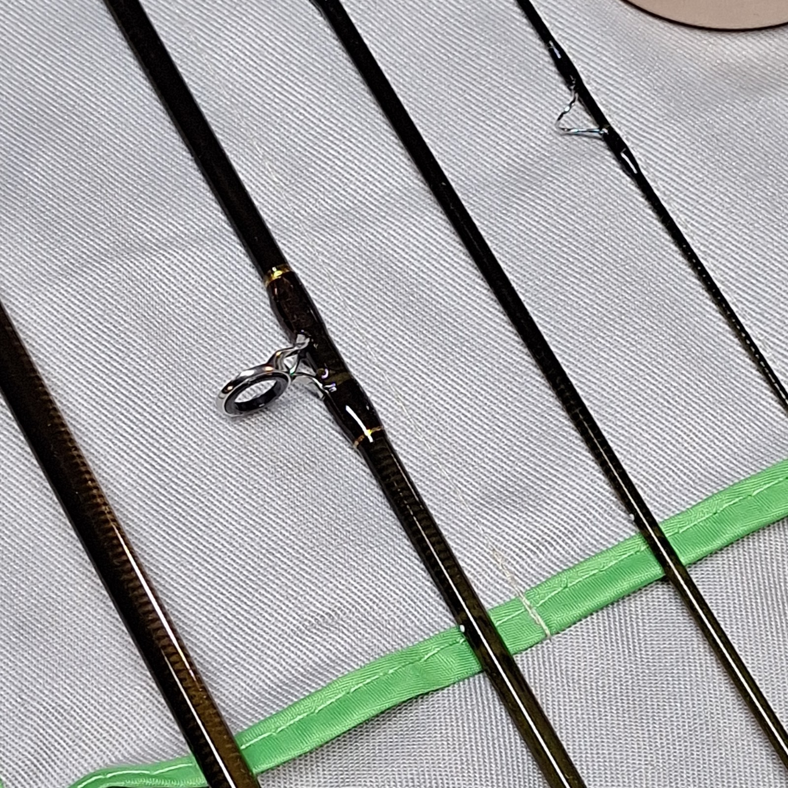V-Feather Premium 7 ft 6 in 3 wt 4 Piece Fly Rod Full Cork Portable Tube Sock