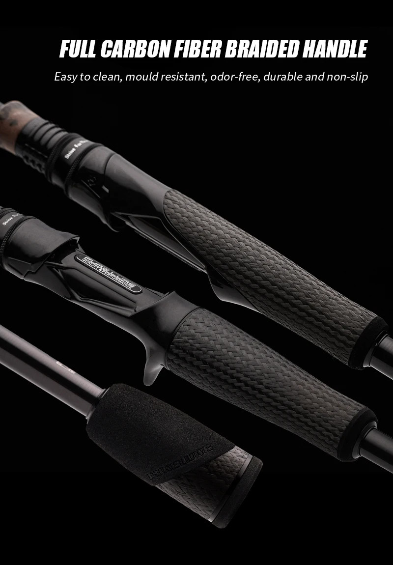 PURELURE REALM Bass Rod M40X Toray Carbon EX F/F Action Fuji SIC Pike