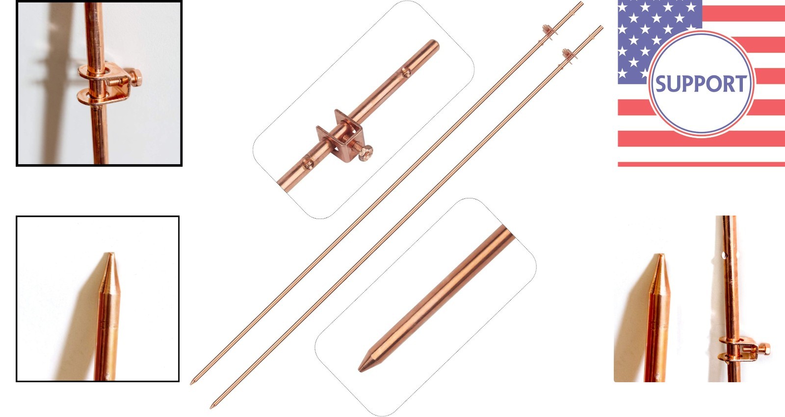 Reliable 2 Pack of 4′ Ground Rods – Optimal Choice for Electric Fences & More