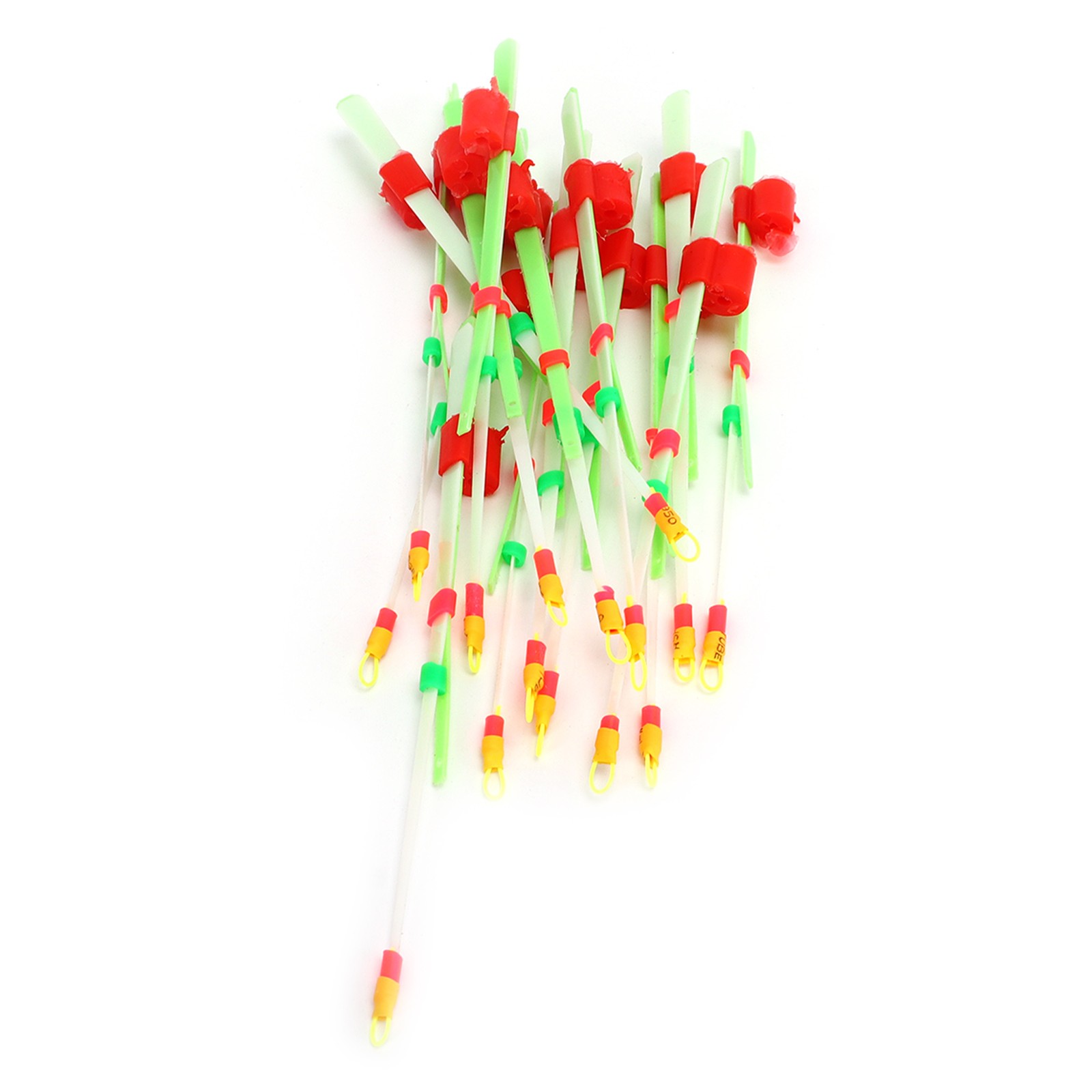 ­15 Pcs Ice Fishing Rod Top Rod Tip Winter Fishing Pole Sheet Pole End Double