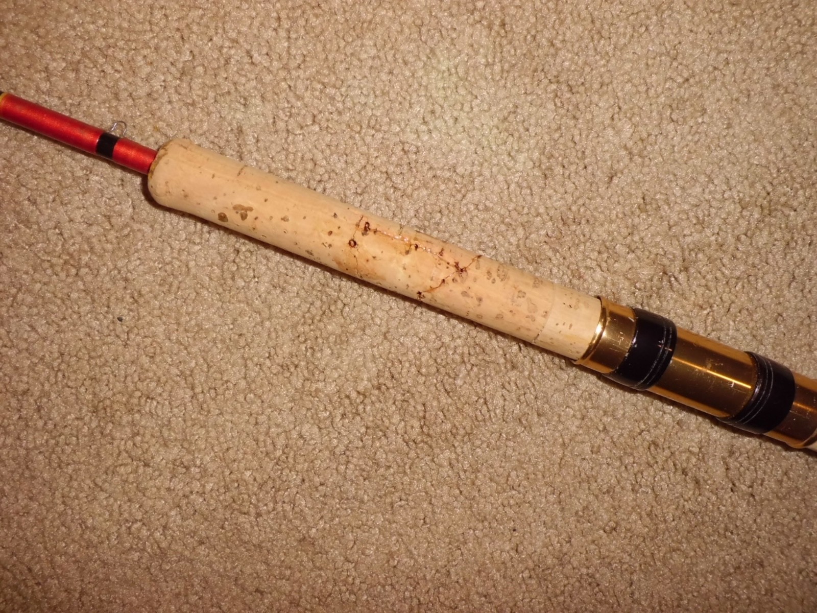 Vintage HARNELL Light Spinning Rod made in USA w/ 2 Top Sections