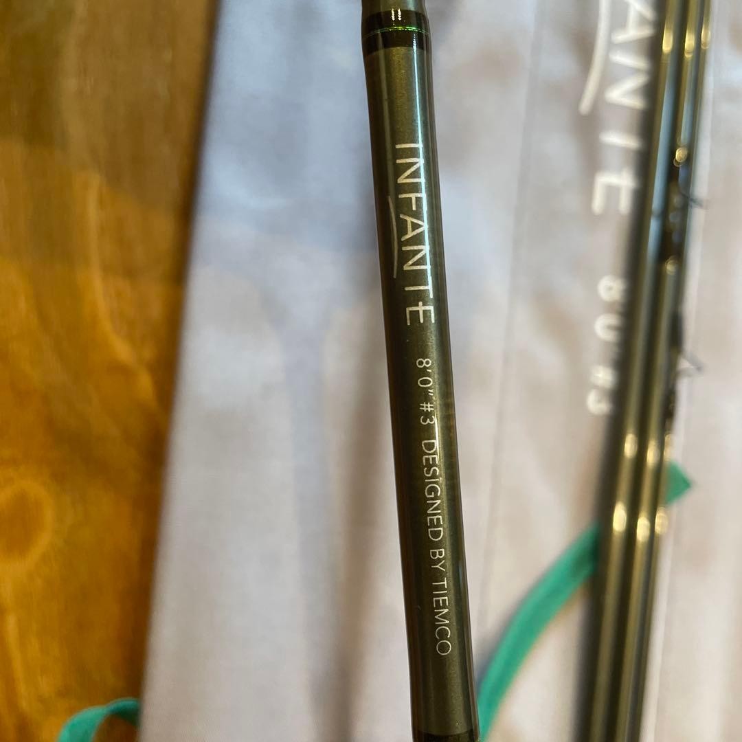 INFANTE 8ft Fly Rod #3 Line Cork Grip with Case Used