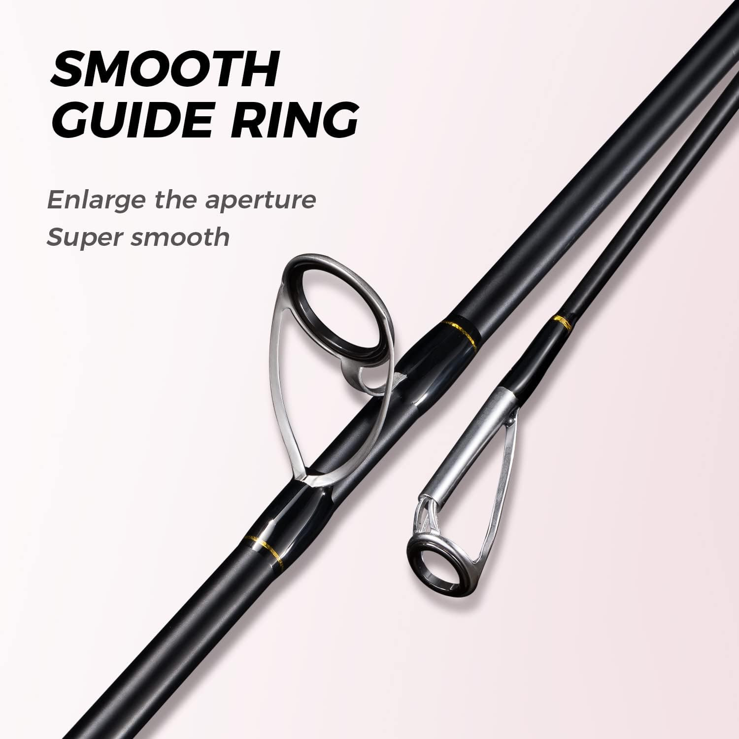 BERRYPRO Surf Rod Pure Carbon Surf Spinning Rod Graphite Surf Fishing Rod (9’/10