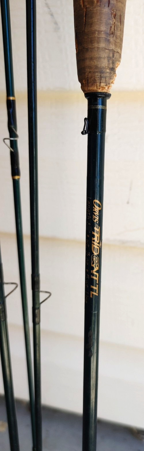 Orvis Trident TL Fly Fishing Rod Green 4 Piece Pole 6.5 Mid Flex 8’5″ 3oz 5wt