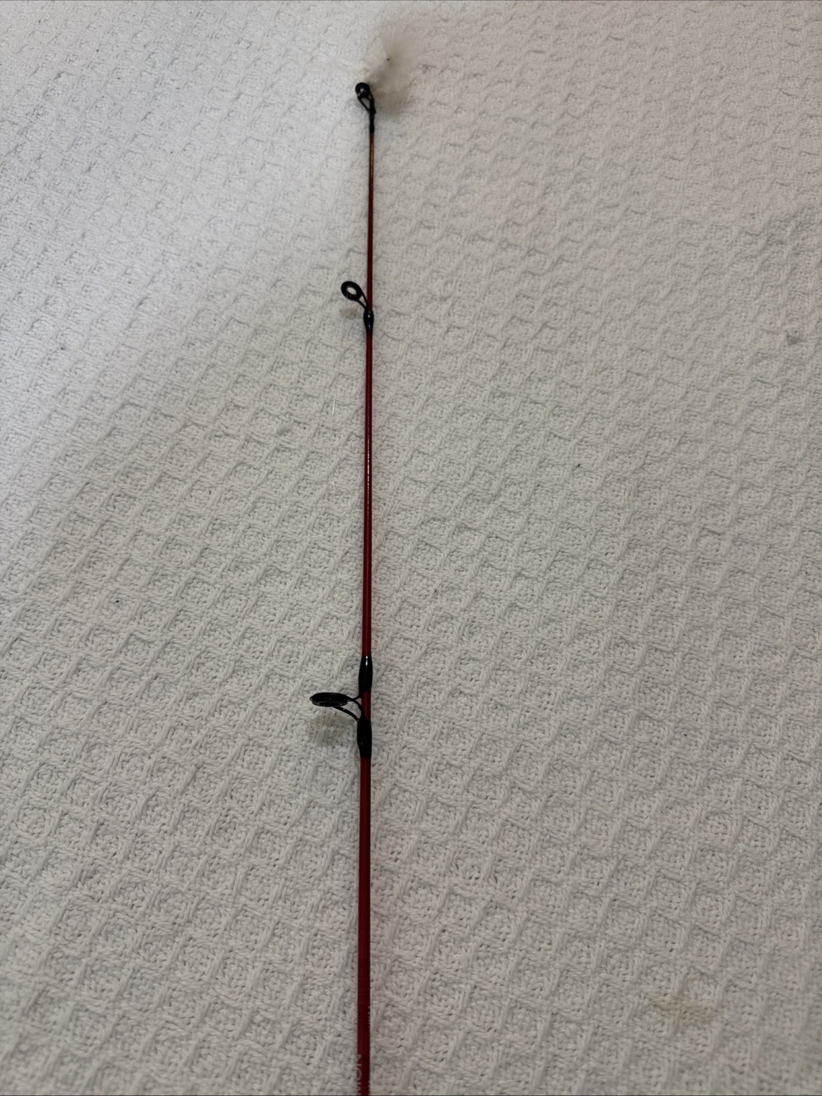 Zebco Dock Demon Red 2Ft 6 Inch Medium Spinning Rod & Reel Combo Fishing Gear