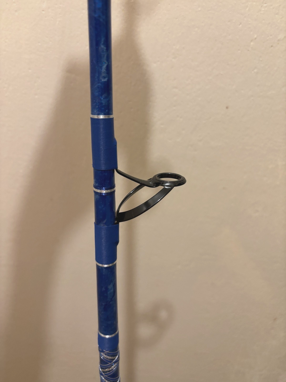 CUSTOM SHARK ROD 8’5″ SEABLUE PEARL MARBLE AFTCO 80-130 LB NEW