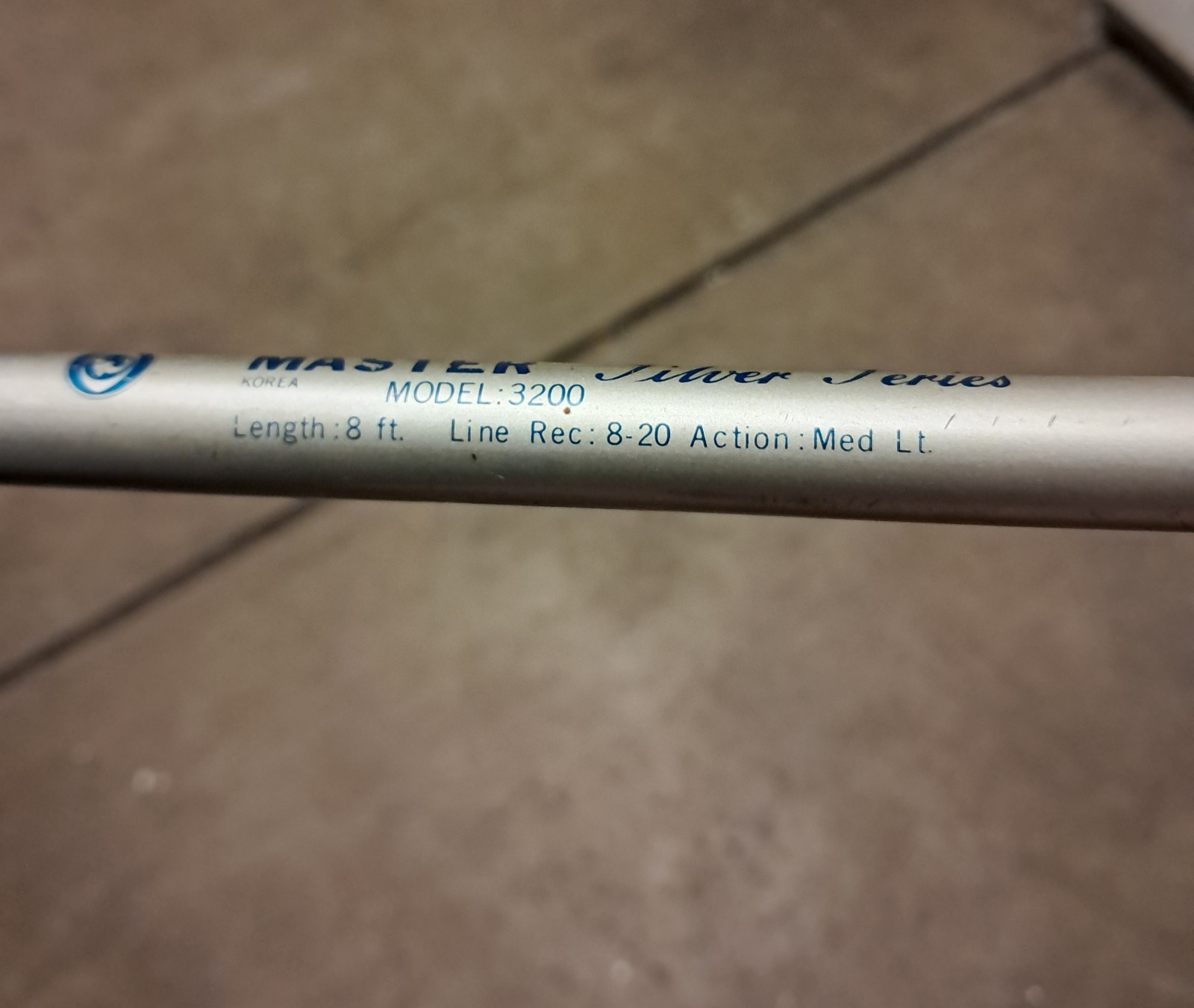 Master Silver Series 3200 Fishing Rod Silver Blue
