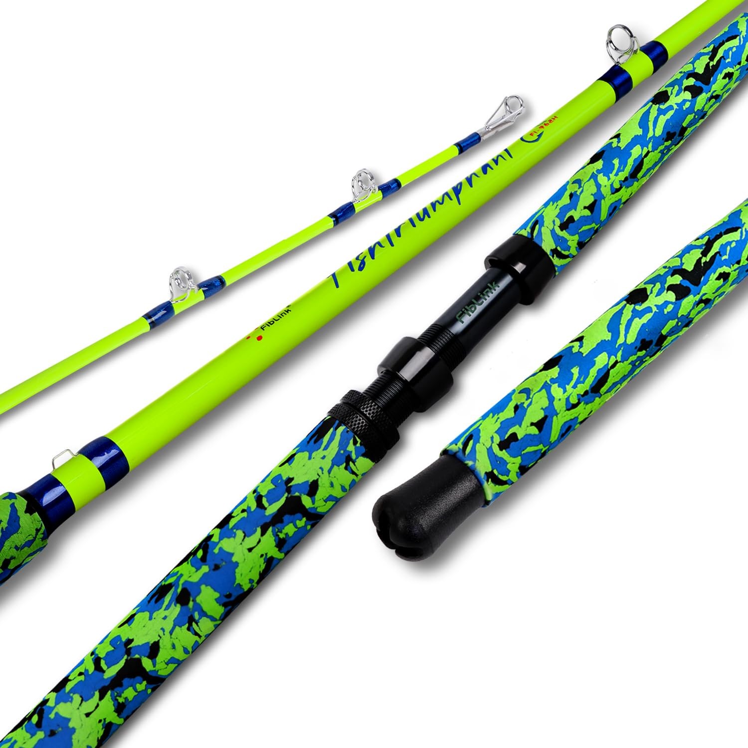 Fiblink Catfish Fishing Rods, 1 Piece/2 Piece Catfishing, 2pc – 8’6″MH(10-50lbs)