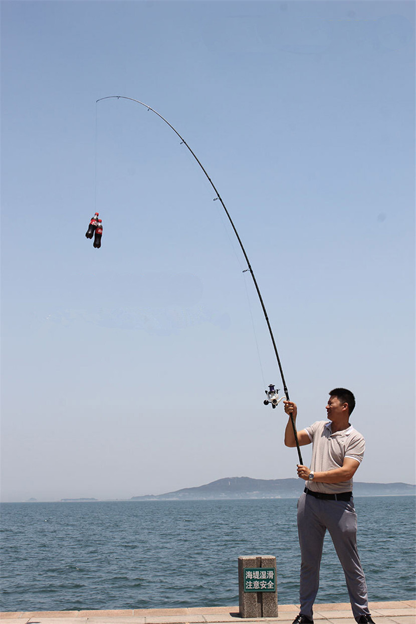 High Strength Carbon Fibre 3 Sections Surf Rods Casting Weight:100-300g