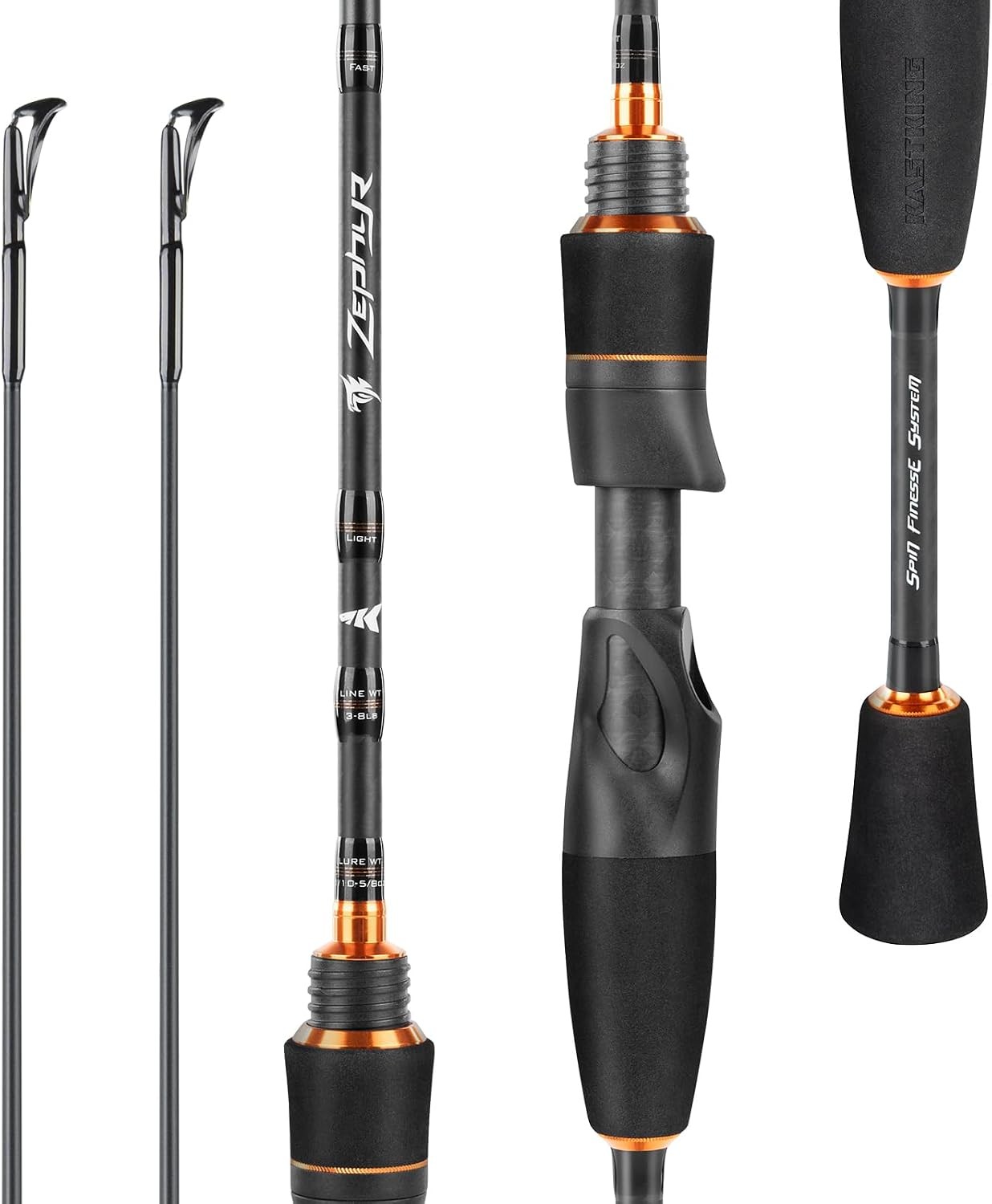 Zephyr Finesse Fishing Rods – BFS Baitcasting & Spinning Rods IM6 Graphite Extra