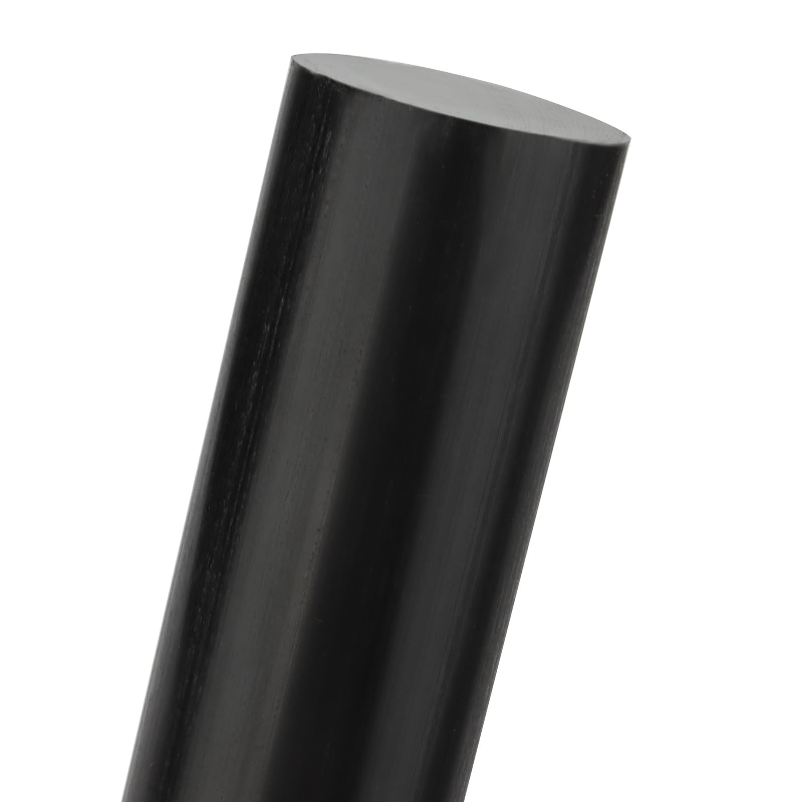 2 PCS 1.5×12 Inch Black Round Acetal Copolymer Rod Long POM Plastic Bar Stock