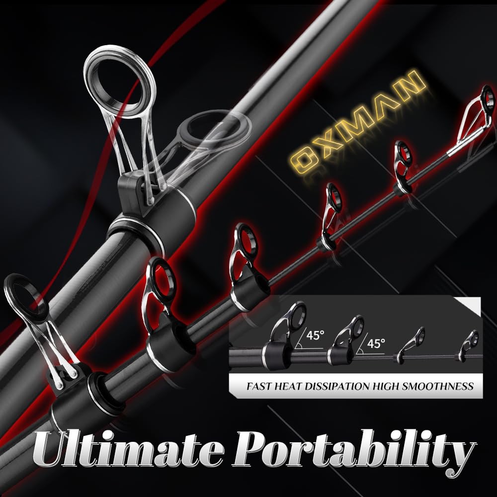 J-Barzillai Oxman Telescopic Fishing Rod 3.6M 3.9M 4.2M 4.6M 5M Long Shot