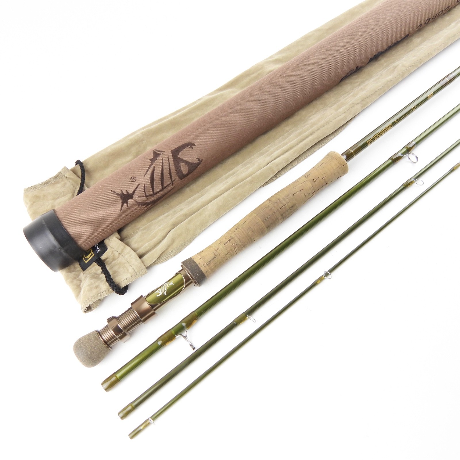 G. Loomis Native Run GLX Fly Rod. 9’ 6”. 8wt. W/ Tube & Sock.