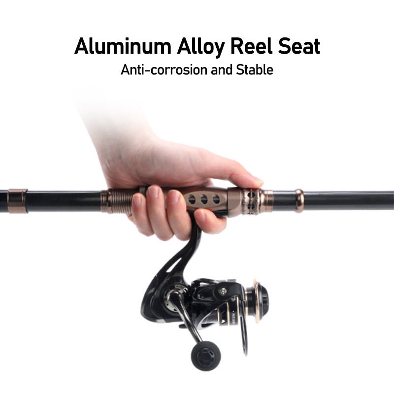 Fishing Pole Carbon Fiber Telescopic Spinning Fishing Rod 1.8M-3.3M Sea Offshore